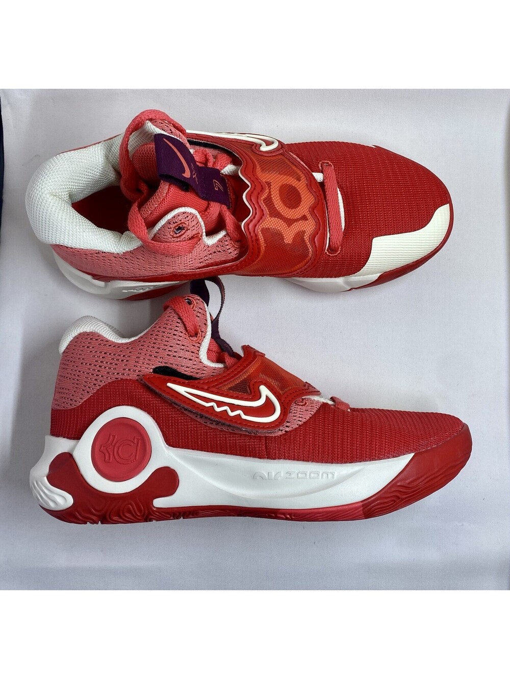Nike Men’s DD9538 601 KD Trey 5 X Red/Coconut Milk Shoes Sz M-5 W-6.5 NEW